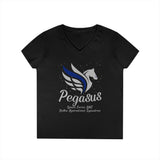 DOS Pegasus Ladies V-Neck T-Shirt