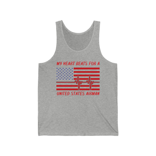 Airman Heartbeat Unisex Tank