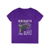 324 TRS Knights Ladies V-Neck T-Shirt