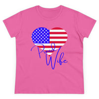 Proud Wife Heart Ladies T-Shirt