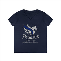 DOS Pegasus Ladies V-Neck T-Shirt