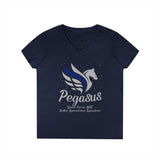 DOS Pegasus Ladies V-Neck T-Shirt