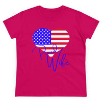 Proud Wife Heart Ladies T-Shirt