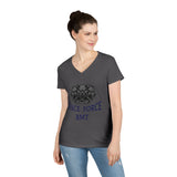 Del1 Det3 Cerberus Ladies V-Neck T-Shirt