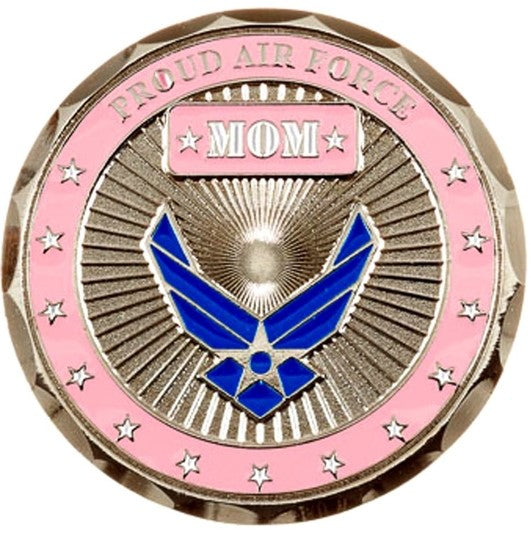 Proud Air Force Mom Challenge Coin