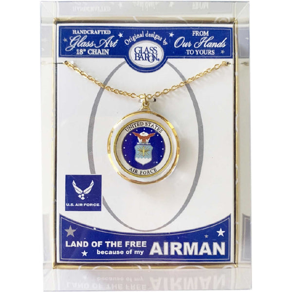 Glass Baron Airman Pendant & Necklace