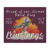 323 TRS Mustangs Blanket Banner