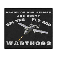 321 TRS Warthogs Blanket Banner