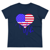 Proud Wife Heart Ladies T-Shirt