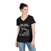 321 TRS Warthogs Ladies V-Neck T-Shirt