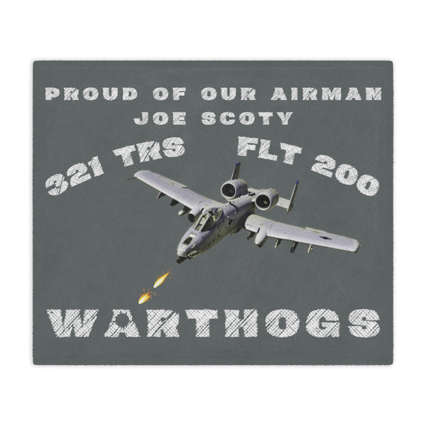 321 TRS Warthogs Blanket Banner