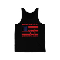 Airman Heartbeat Unisex Tank