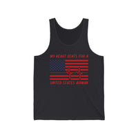 Airman Heartbeat Unisex Tank