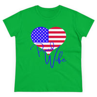 Proud Wife Heart Ladies T-Shirt