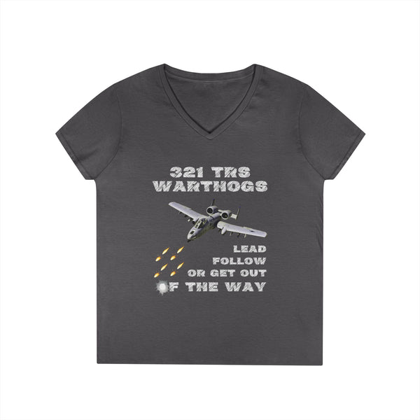 321 TRS Warthogs Ladies V-Neck T-Shirt