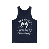 Outta My Way Airman Unisex Tank