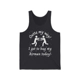 Outta My Way Airman Unisex Tank