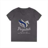 DOS Pegasus Ladies V-Neck T-Shirt