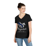DOS Pegasus Ladies V-Neck T-Shirt