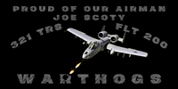 321 TRS Warthogs Vinyl Banner