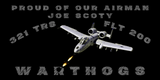 321 TRS Warthogs Vinyl Banner