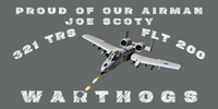 321 TRS Warthogs Vinyl Banner
