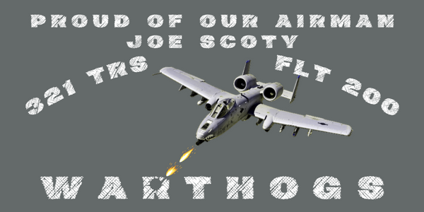 321 TRS Warthogs Vinyl Banner