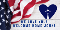 Welcome Home Vinyl Banners