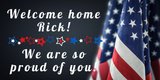 Welcome Home Vinyl Banners