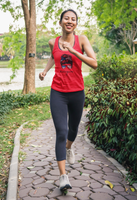 Messy Bun Flag Wingmom Tank