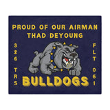 326 TRS Bulldogs Blanket Banner for Sarah