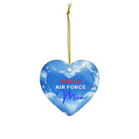 Ceramic Air Force Mom Ornament