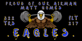322 TRS Eagles Vinyl Banner