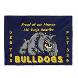 326 TRS Bulldogs Blanket Banner for Ginger
