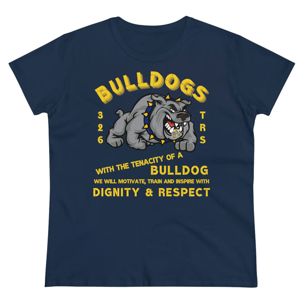 326 TRS Bulldogs ladies tshirt navy